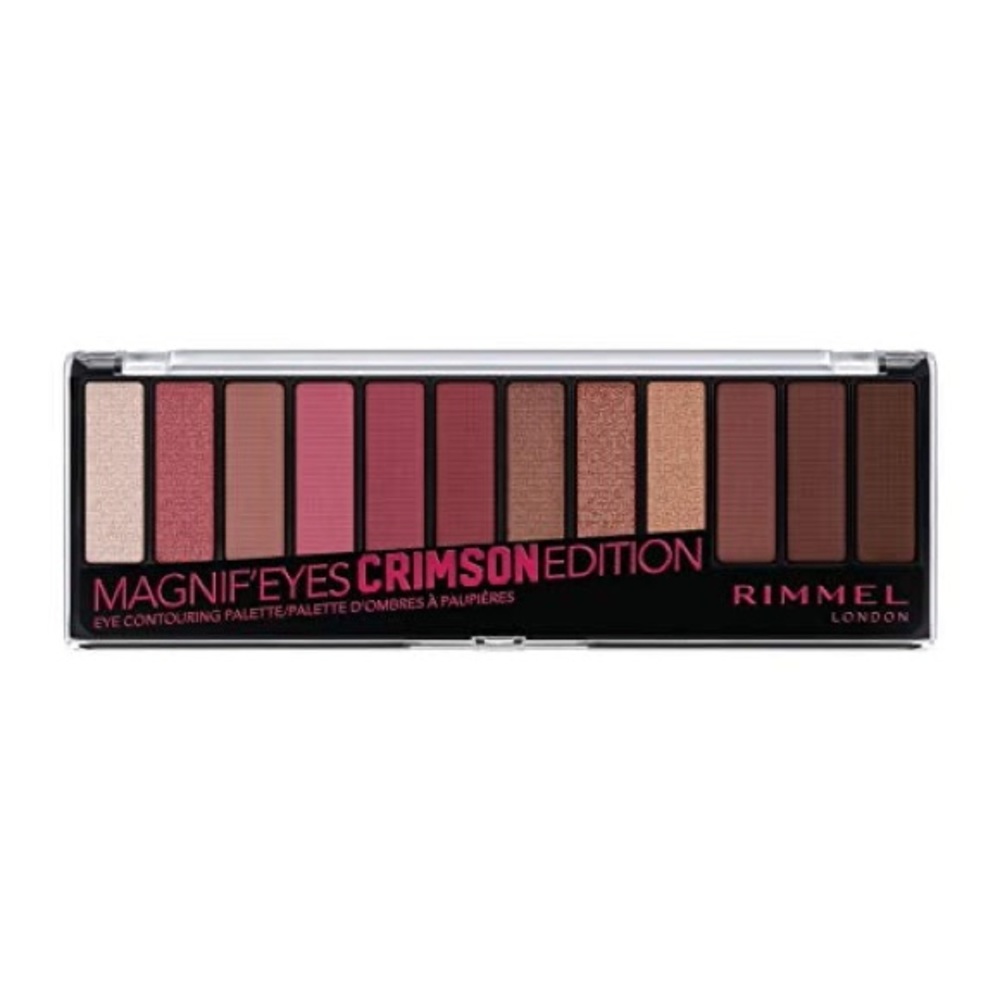 NWT Rimmel Eyeshadow Palette Magnifeyes Crimson Edition 💗🤎 Eye Contouring